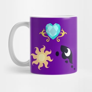 My little Pony - The Three Princesses of Equestria Cutie Mark Mug